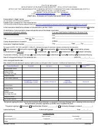 Form 603 Initial Association Registration - Nevada, Page 2