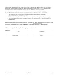 Form 651 Limited Purpose Rural Agricultural Exemption - Nevada, Page 2