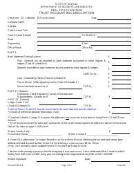 Form 546 Trust Account Reconciliation - Nevada