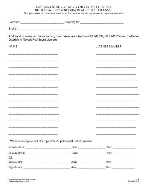 Form 525A  Printable Pdf