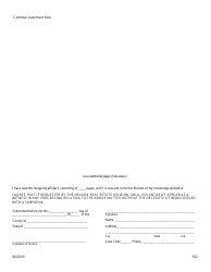 Form 652 Nevada Real Estate Division Affidavit - Nevada, Page 2