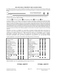 Form 547 &quot;Seller's Real Property Disclosure Form&quot; - Nevada