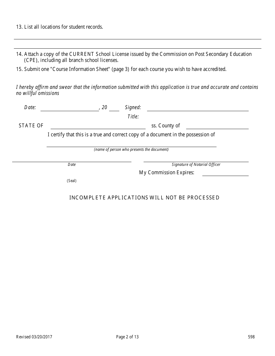 Form 598 - Fill Out, Sign Online and Download Fillable PDF, Nevada ...