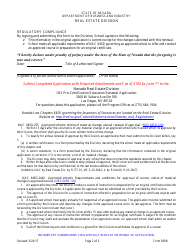 Form 589B Inspectors of Structures Pre-certification Education Course Renewal Application - Nevada, Page 2
