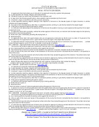 Form 591 Instructor Application for Inspectors of Structures &amp; Energy Auditors - Nevada, Page 2