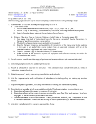 Form 590A Inspectors of Structures Continuing Education New Course Application - Nevada, Page 3