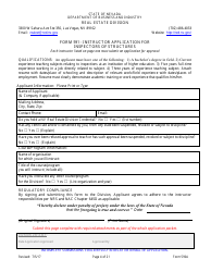 Form 590A Inspectors of Structures Continuing Education New Course Application - Nevada, Page 4