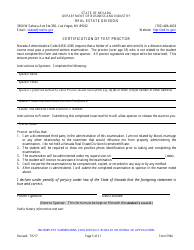 Form 590A Inspectors of Structures Continuing Education New Course Application - Nevada, Page 5