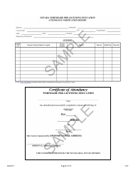 Form 527 Timeshare Pre-licensing Education Course Application - Nevada, Page 9