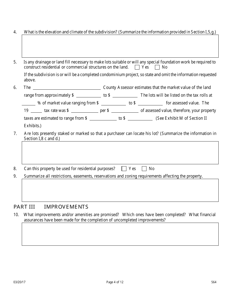 Form 564 Property Report - Nevada, Page 4