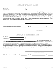 Form 565 Owner-Developer Application - Nevada, Page 9
