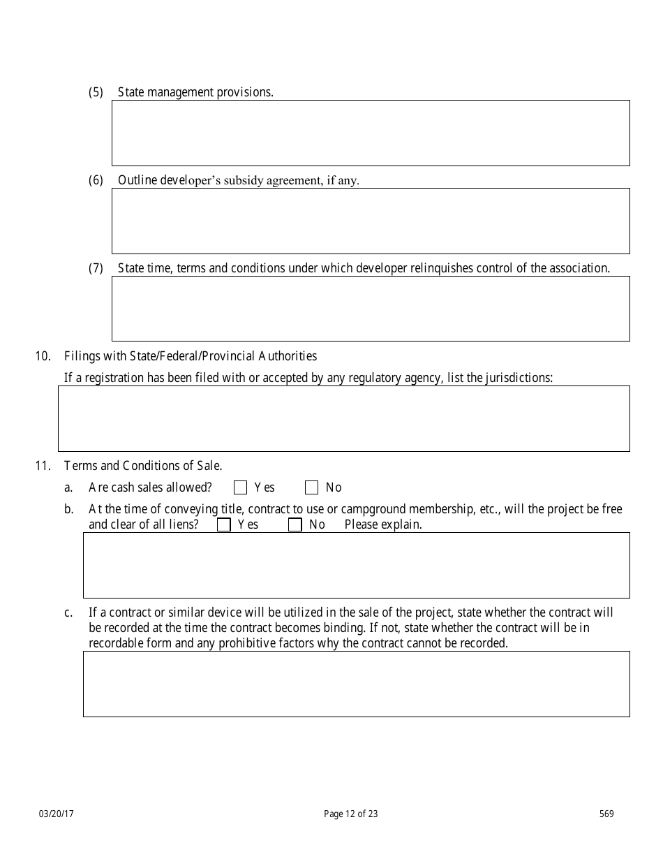 Form 569 Nevada Campground Registration Statement - Nevada, Page 12