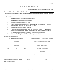 Form 569 Nevada Campground Registration Statement - Nevada, Page 22
