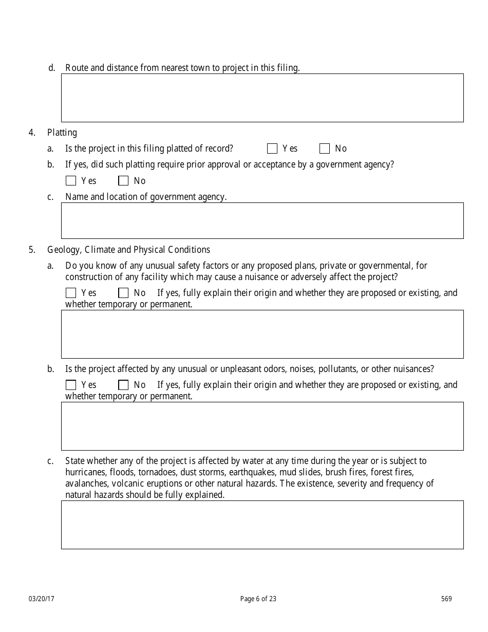 Form 569 Nevada Campground Registration Statement - Nevada, Page 6