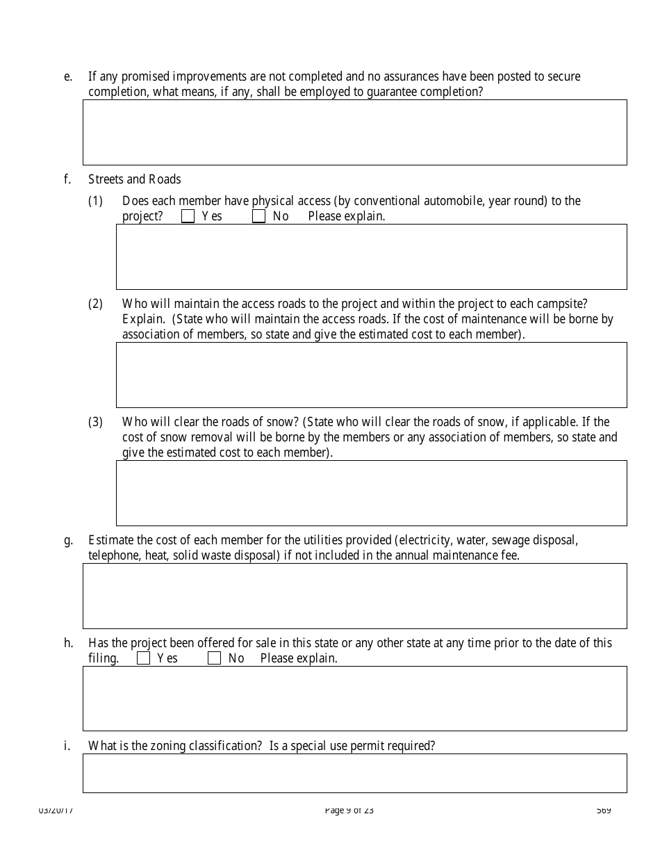 Form 569 Nevada Campground Registration Statement - Nevada, Page 9
