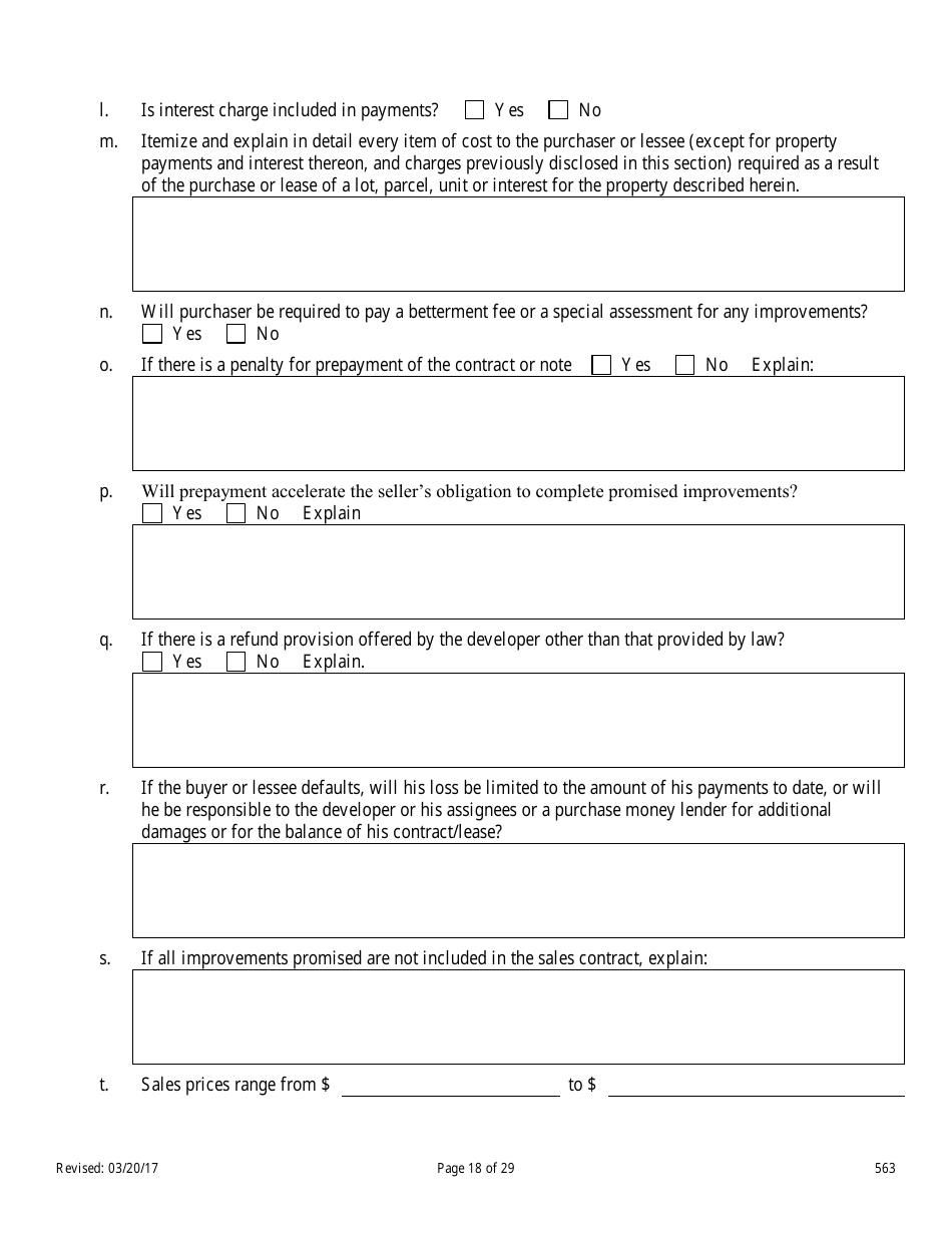 Form 563 Nevada Statement of Record - Nevada, Page 18