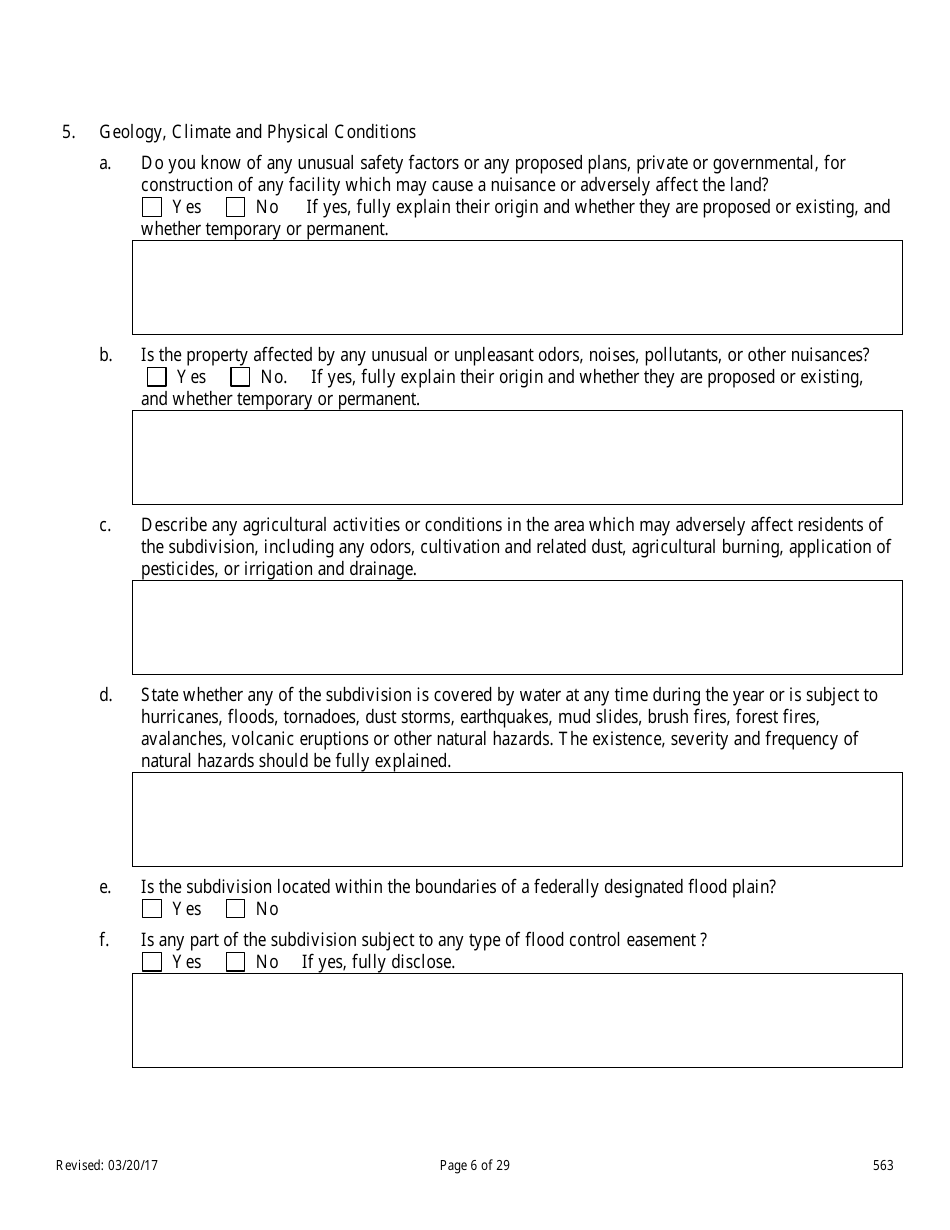 Form 563 Nevada Statement of Record - Nevada, Page 6