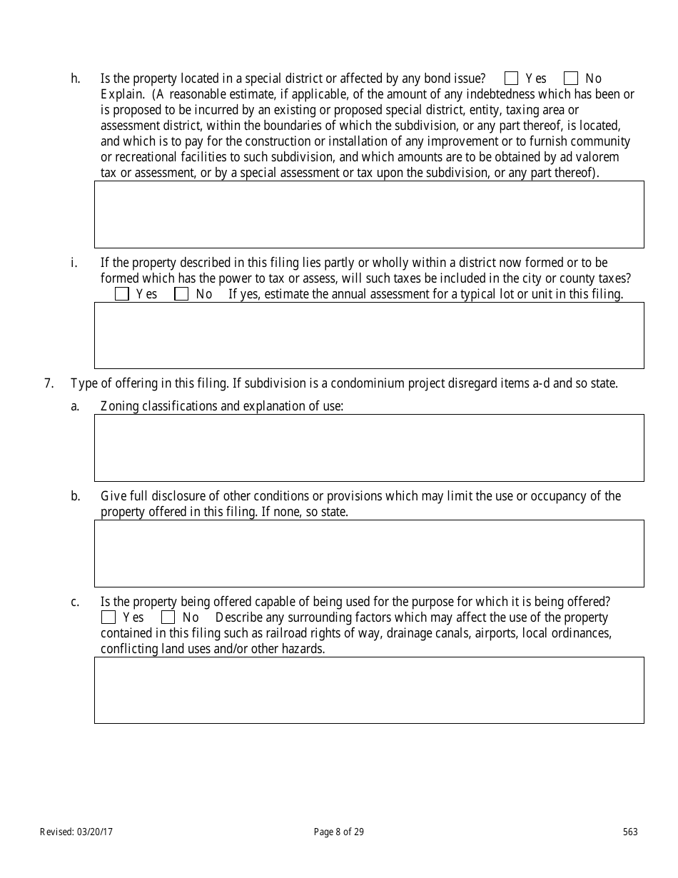 Form 563 Nevada Statement of Record - Nevada, Page 8