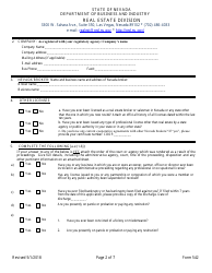 Form 542 Application for Nevada Out-of-State Cooperative Certificate - Nevada, Page 2