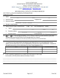 Form 542 Application for Nevada Out-of-State Cooperative Certificate - Nevada, Page 4