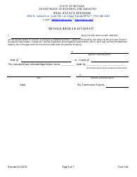 Form 542 Application for Nevada Out-of-State Cooperative Certificate - Nevada, Page 5