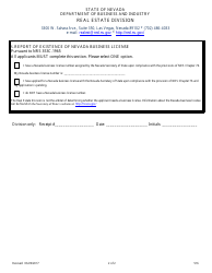 Form 516 Time Share Sales Agent License Change - Nevada, Page 2