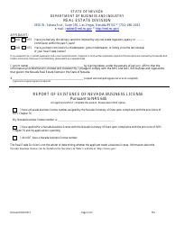 Form 752 Timeshare Company Change Form - Nevada, Page 2