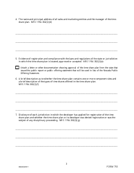 Form 753 Application for Conversion to Abbreviated Registration - Nevada, Page 3