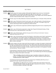 Form 568 Time-Share Resale Broker Application for Registration - Nevada, Page 9