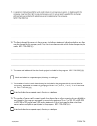 Form 754 Time-Share Exchange Company Registration Form - Nevada, Page 5