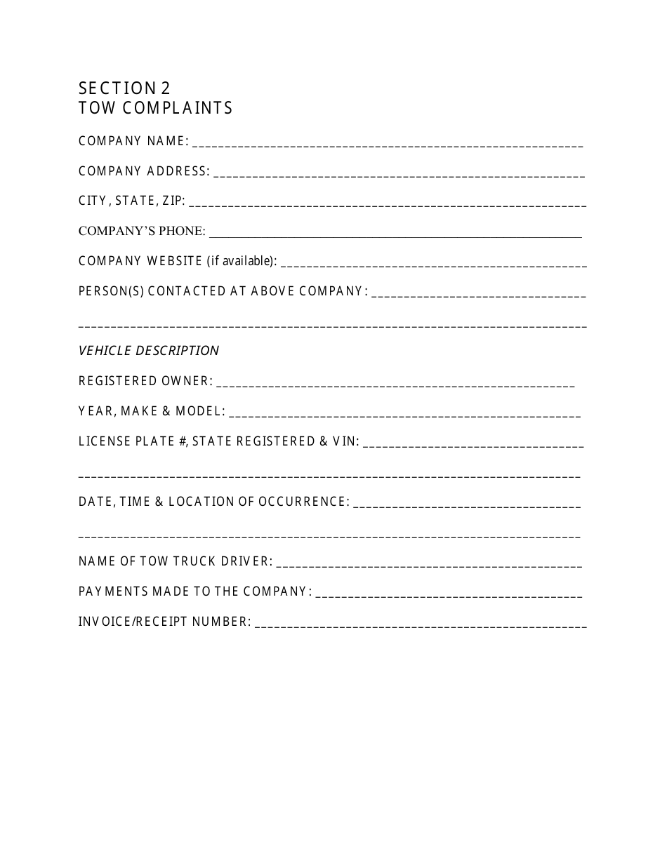 Complaint Form - Nevada, Page 3