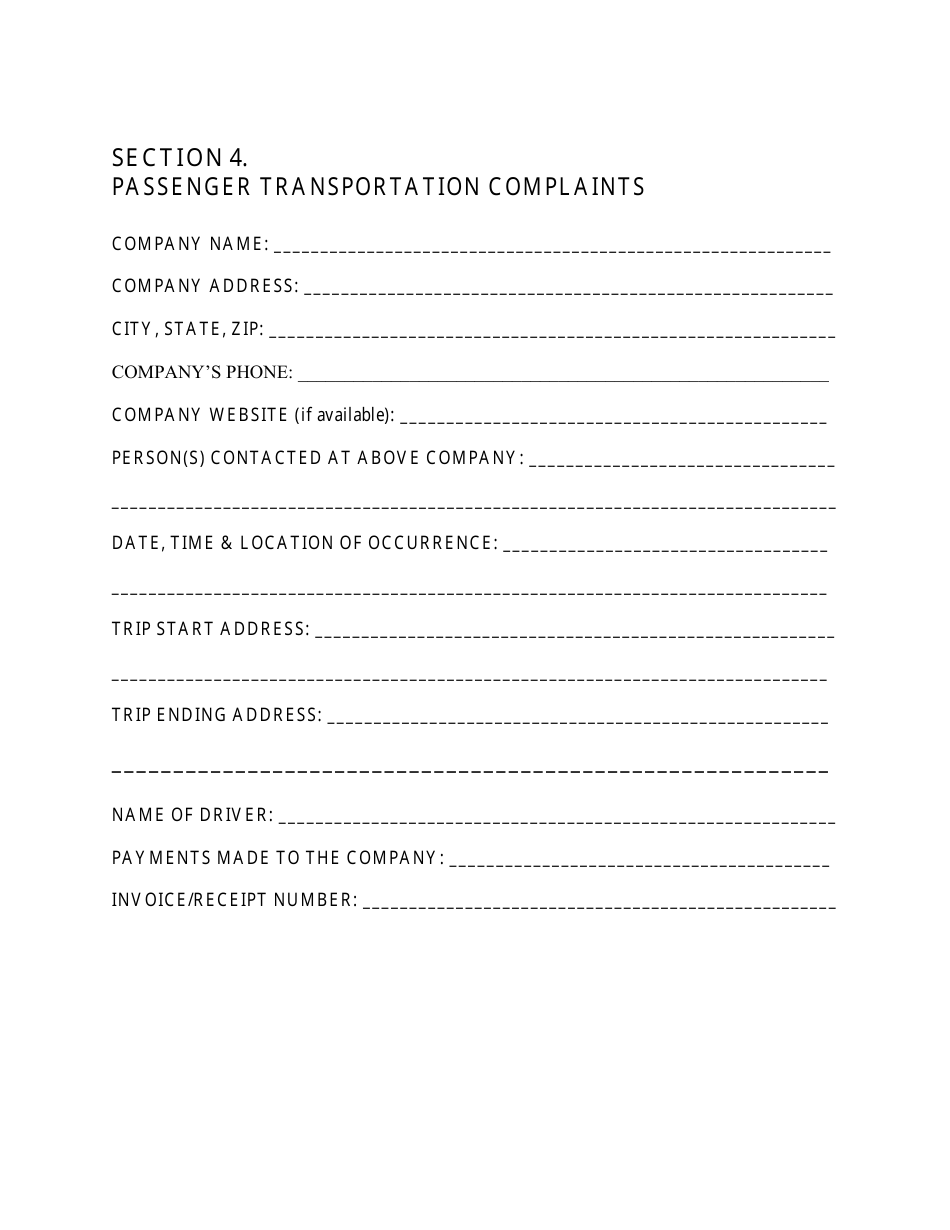 Complaint Form - Nevada, Page 5