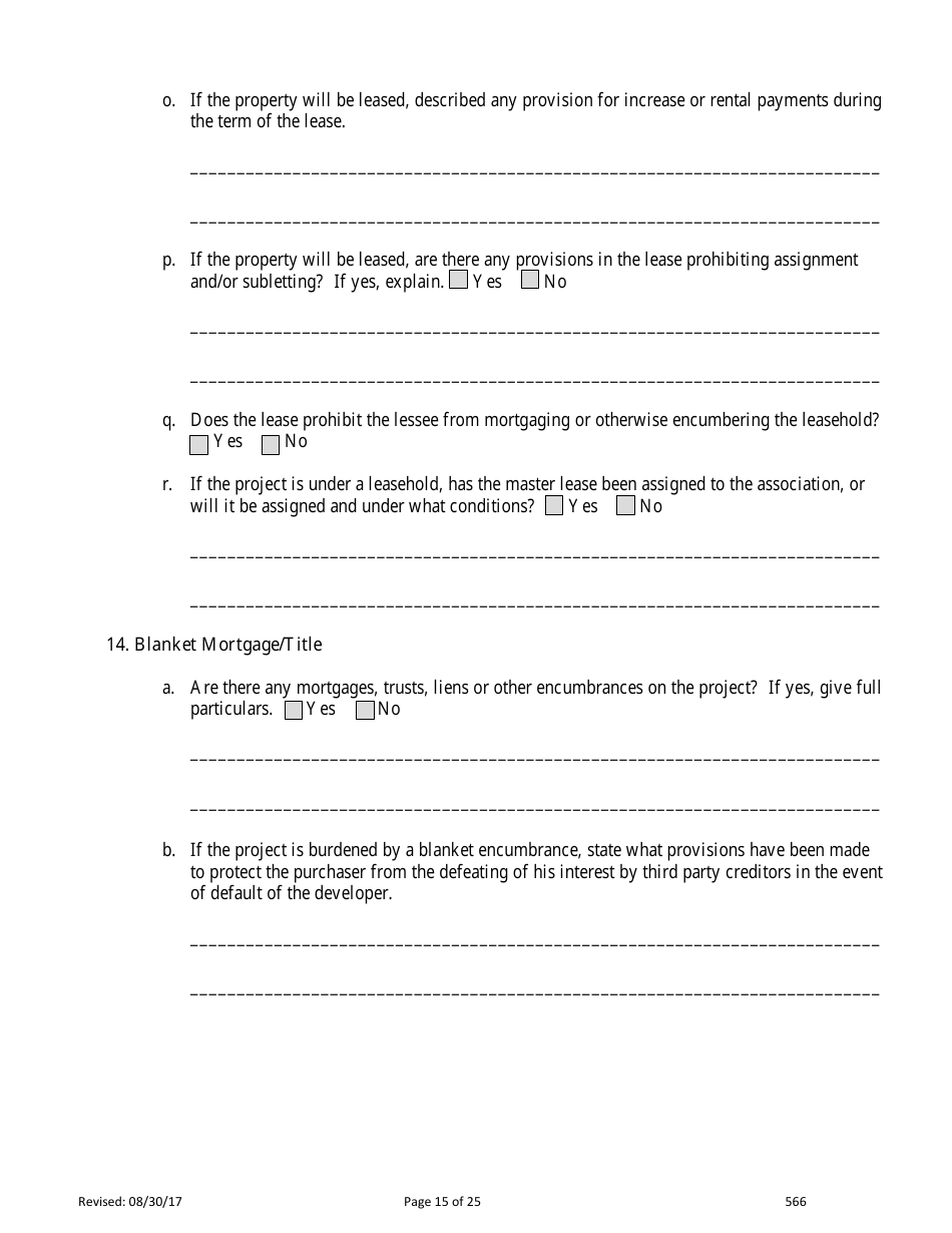 Form 566 Time-Share Statement of Record - Nevada, Page 15