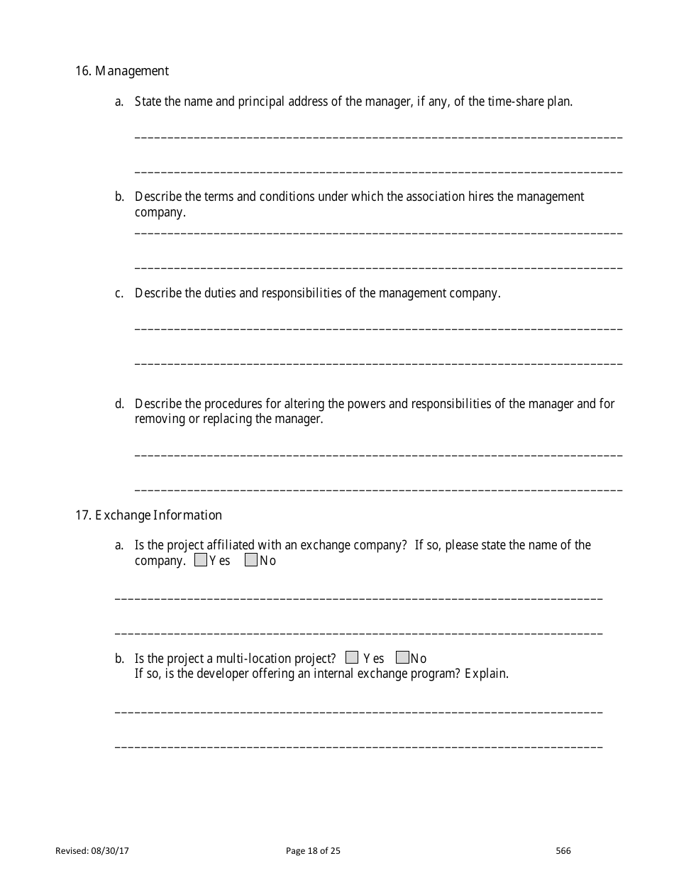 Form 566 Time-Share Statement of Record - Nevada, Page 18