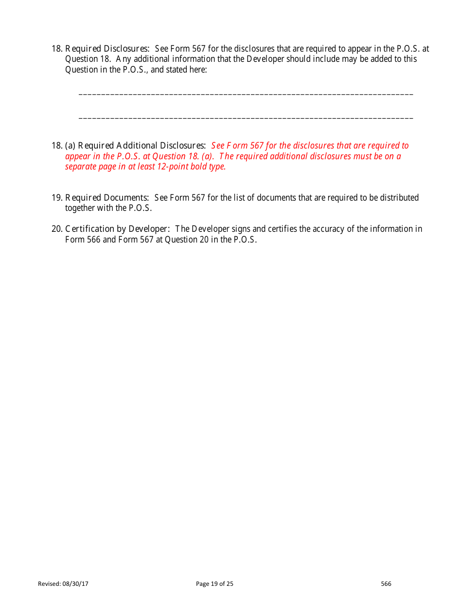 Form 566 Time-Share Statement of Record - Nevada, Page 19