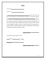 Application for a Permit to Act as an Autonomous Vehicle Network Company (Avnc) - Nevada, Page 4