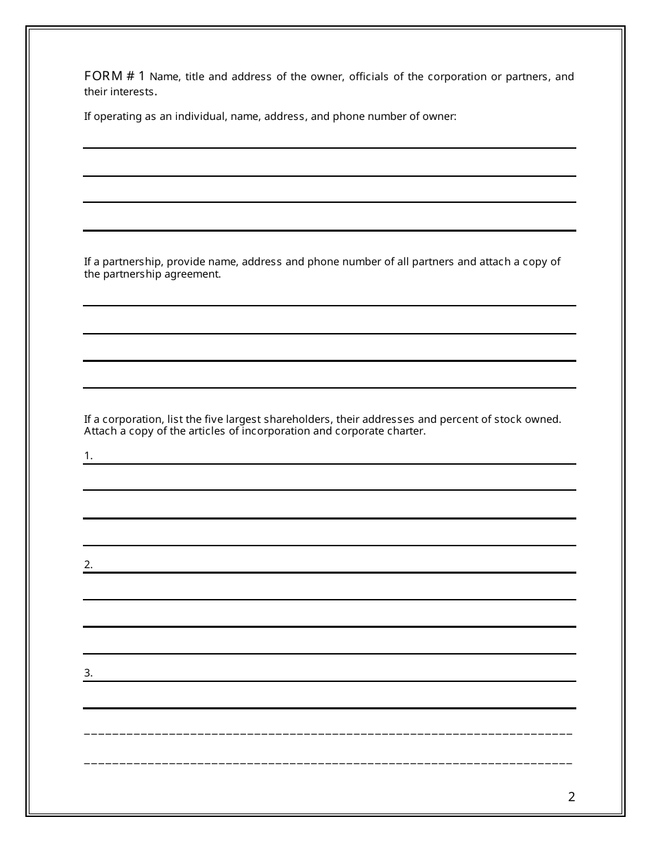 Application for Warehouse Permit - Nevada, Page 2