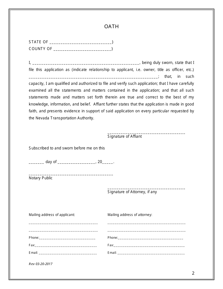 Request to Withdraw Application - Nevada, Page 2