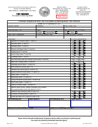 Document preview: Periodic Inspection and Test Escalator & Moving Walk Test Record Form - Nevada