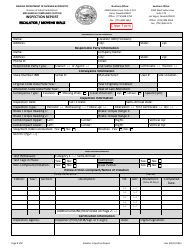 Document preview: Escalator/Moving Walk Inspection Report Form - Nevada