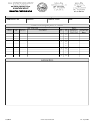 Escalator/Moving Walk Inspection Report Form - Nevada, Page 2