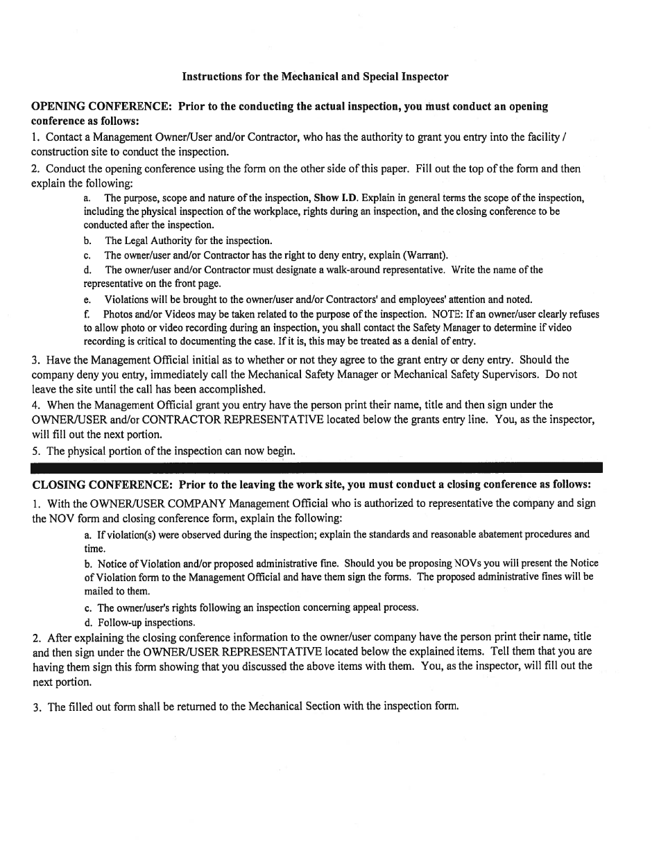 Opening and Closing Conference Form - Nevada, Page 2