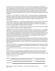 Data License Agreement - Nevada Natural Heritage Program - Nevada, Page 3