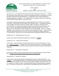 Instructions for Compliance Certification Form - Nevada, Page 8