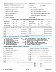 Application for Vocational Rehabilitation Services - Nevada, Page 3