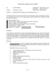 Instructions for Form NMO-3430A Nevada Dhcfp Serious Occurrence Report - Nevada