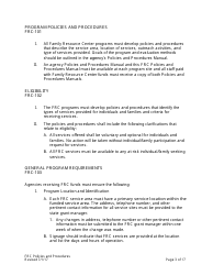 Family Resource Center Policies and Procedures - Nevada, Page 3