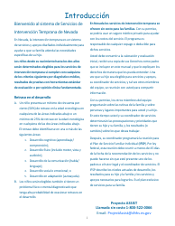 Manual Para Padres - Servicios De Intervencion Temprana De Nevada - Nevada (Spanish), Page 3