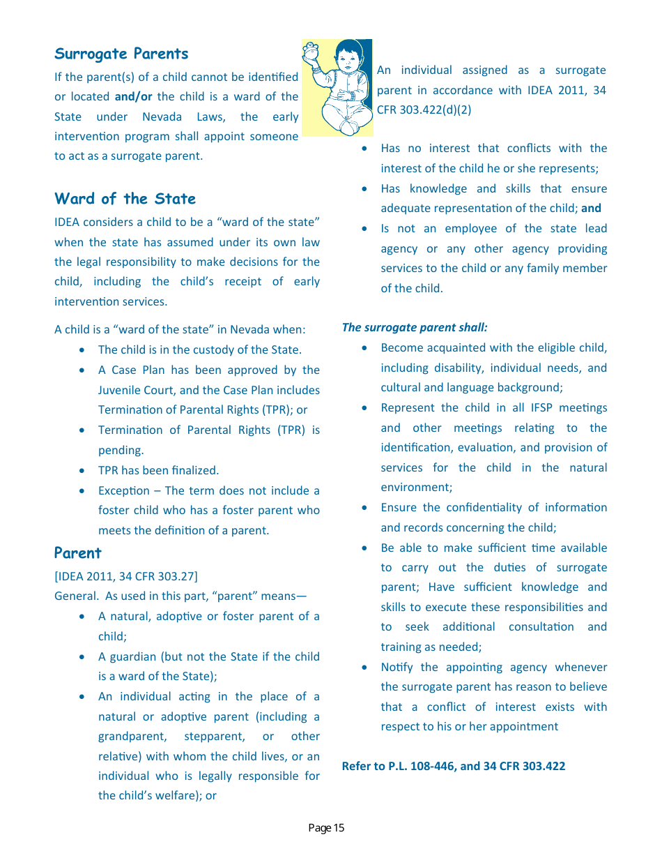 Parent Handbook - Nevadas Early Intervention Services System (Neis) - Nevada, Page 19