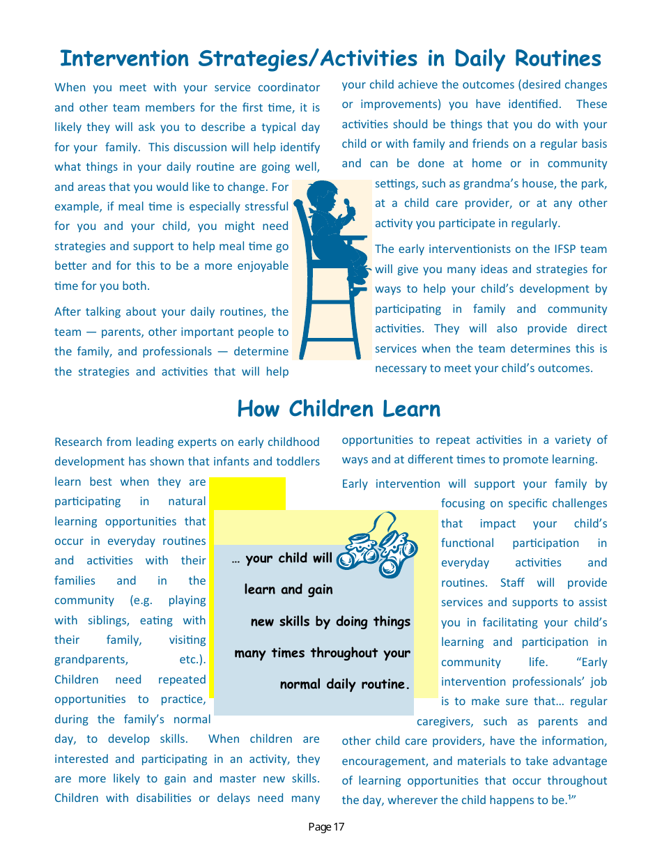 Parent Handbook - Nevadas Early Intervention Services System (Neis) - Nevada, Page 21